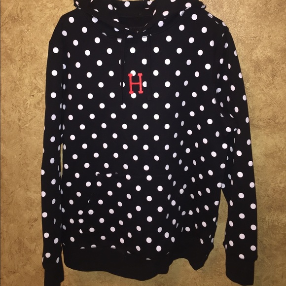 huf polka dot hoodie